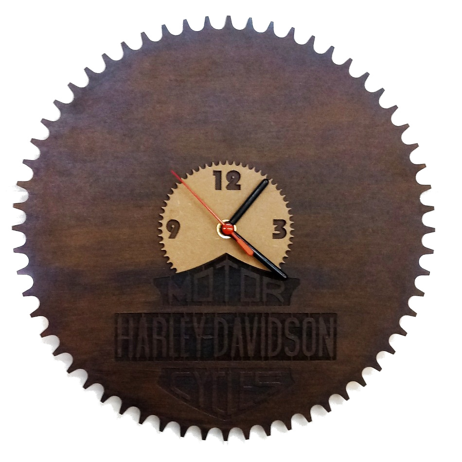 Relógio De Parede Harley - Mdf 30cm