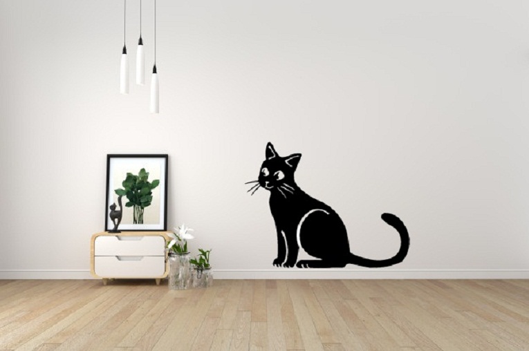 Quadro/placa Decoração De Parede Gatinho Acrílico