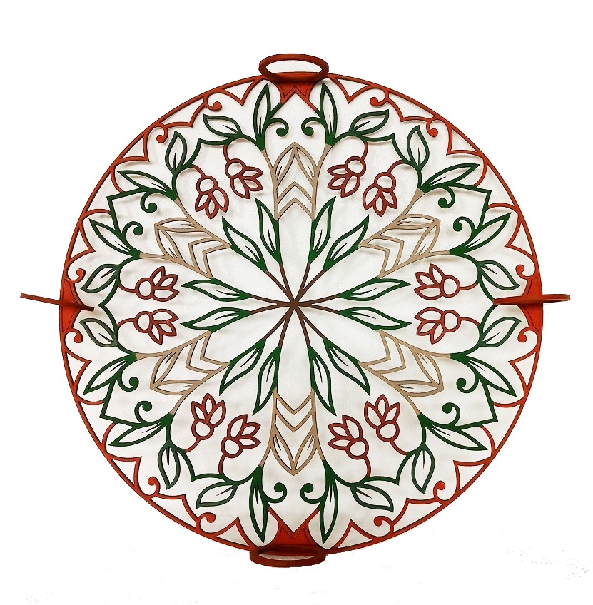 Mandala Decorativa  Em Mdf Pintado